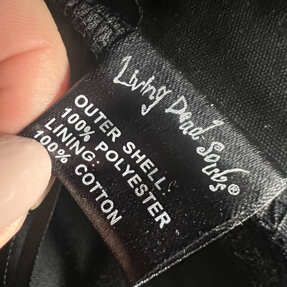 NWT Living dead souls, black and red corset/waist trainer/romanticism/punk - Picture 5 of 16